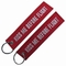 Remove Before Flight Embroidery Keychains Bag Tag Travel Accessories